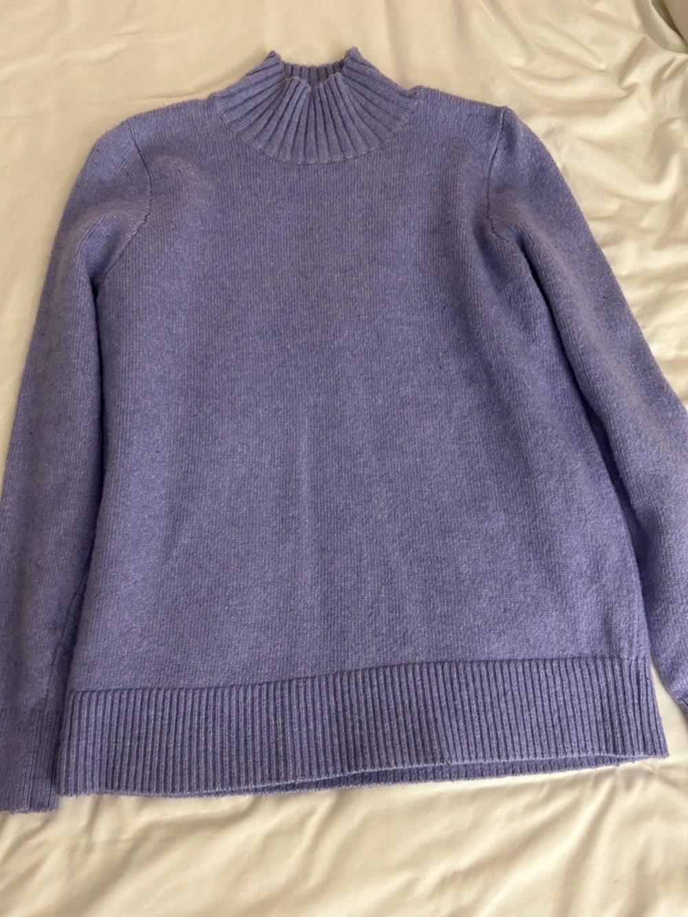 Classic Lavender Loft Mock Neck Women's Sweater